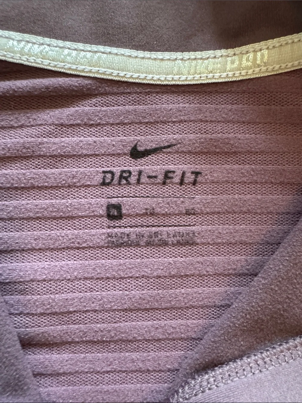 Nike Plum Half-Zip Long Sleeve Top
